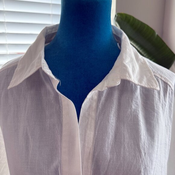 H&M Divided cropped button-up Shirt - Size M - Picture 3 of 8